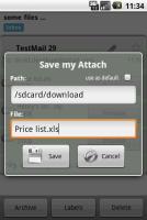 Save my Attach APK صورة لقطة الشاشة #2