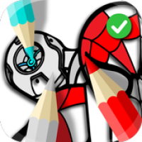 coloring spider jumper book APK カバーアート