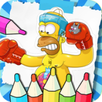 Coloring Book For The Simpson APK 電影海報圖片