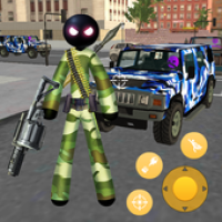 Army Commando Stickman Rope Hero Survival APK 電影海報圖片