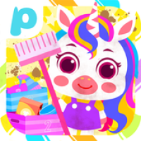 Pony Home Cleaning-House Cleaning Games for Girls APK ícone