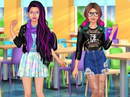 Captura de pantalla de College Girls Dress Up Makeover APK #6