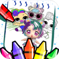 Coloring Dolls Surprise APK 포스터