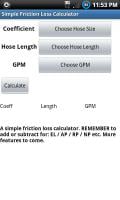 Friction Loss Calculator APK ภาพหน้าจอ #2