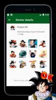 ✪ New DBZ 2020 Anime Stickers (WaStickerApps) APK צילום מסך #2