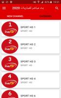 live TV sport - بث مباشر للمباريات 2020 APK صورة لقطة الشاشة #2