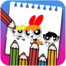 Powerppuf coloring girls Game icon