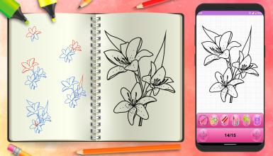 Learn To Draw Beautiful Flowers Step by Step APK Download for Android