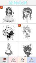 Dolls Anime Pixel Art - Color By Number APK Download for Android