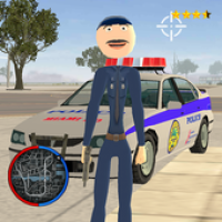 Icona di Police Stickman Rope Hero Gangstar Crime APK