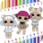 Télécharger Cute Surprise Lol Dolls coloring APK pour Windows