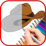 Cowboy Coloring Book Game icon