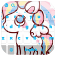 Pink Cute Unicorn Keyboard Theme Apk