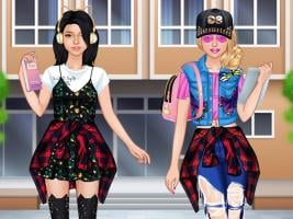 Captura de pantalla de College Girls Dress Up Makeover APK #2