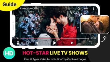 Hotstar Live TV Shows HD-TV Movies Free VPN Guide APK 屏幕截图图片 #2