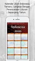 Captura de pantalla de Kalender 2020 Indonesia APK #1