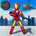 Iron Stickman Rope Hero War Gangstar OffRoad Apk