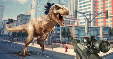 Dinosaur Hunter: City Invasion Survival Game Free APK 스크린샷 이미지 #1