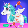 Unicorn Braided Hair Design Stylist &amp; Makeup Game Application icon