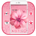 Beautiful Pink Flower Theme Apk