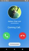 Adrien black cat fake call APK capture d'écran Thumbnail #2