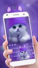 Kawaii Purple Kitty-Keyboard APK Download for Android