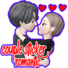 Romantic Couple in Love WAStickerApps Application icon