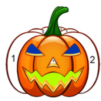 Изображения Halloween Color By Number Scary Coloring Pixel Art на ПК с Windows