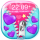 Valentine Zipper Lock Screen APK