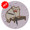 Pusheen Clock Live Wallpaper Application icon