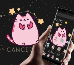 Black Cartoon Pusheen Kitty Star Theme APK Download for Android