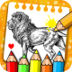 Animal Coloring Games: King Zoo coloring book Lion APK