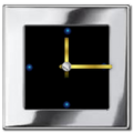 Metal Look Clock widget Apk