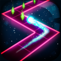 Balls on the double walls - zigzag glow road Apk