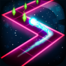 Balls on the double walls - zigzag glow road Game icon