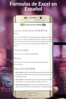 Captura de pantalla de Formulas Excel Español APK #2