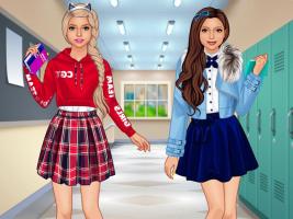 Captura de pantalla de College Girls Dress Up Makeover APK #1