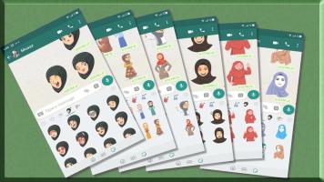 Cute Hijab Girl Stickers 2020. Islamic wastickers. APK 屏幕截图图片 #2