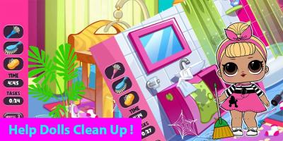 Cute Dolls Makeover House APK 螢幕截圖圖片 #2