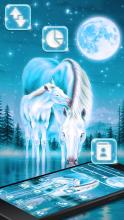 Glowing White Horse Theme APK Download for Android