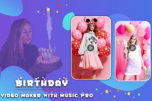 Birthday Video Maker with Music Pro APK צילום מסך #1