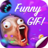 Funny Gif Stickers For WhatsApp Application icon