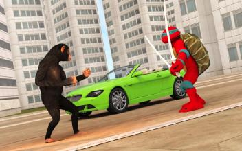 Superhero Ninja Shadow Turtle vs Monster Apes City APK Download for Android