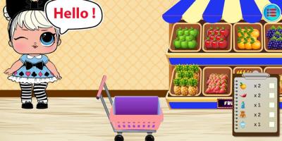 Amazing Cute Dolls Supermarket Games APK 螢幕截圖圖片 #1