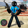 US Police Stickman Rope Hero Strange Gangster Apk