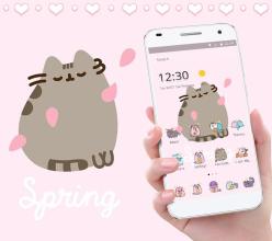 Pink Cute Pusheen Kitty Theme APK Download for Android