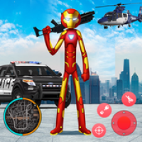 Iron Stickman Rope Hero APK Icono