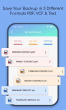 Contact Backup &amp; Restore : VCF, PDF, &amp; Text APK Download for Android