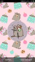 Pusheen Clock Live Wallpaper APK capture d'écran Thumbnail #3