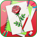 Learn To Draw Beautiful Flowers Step by Step Apk